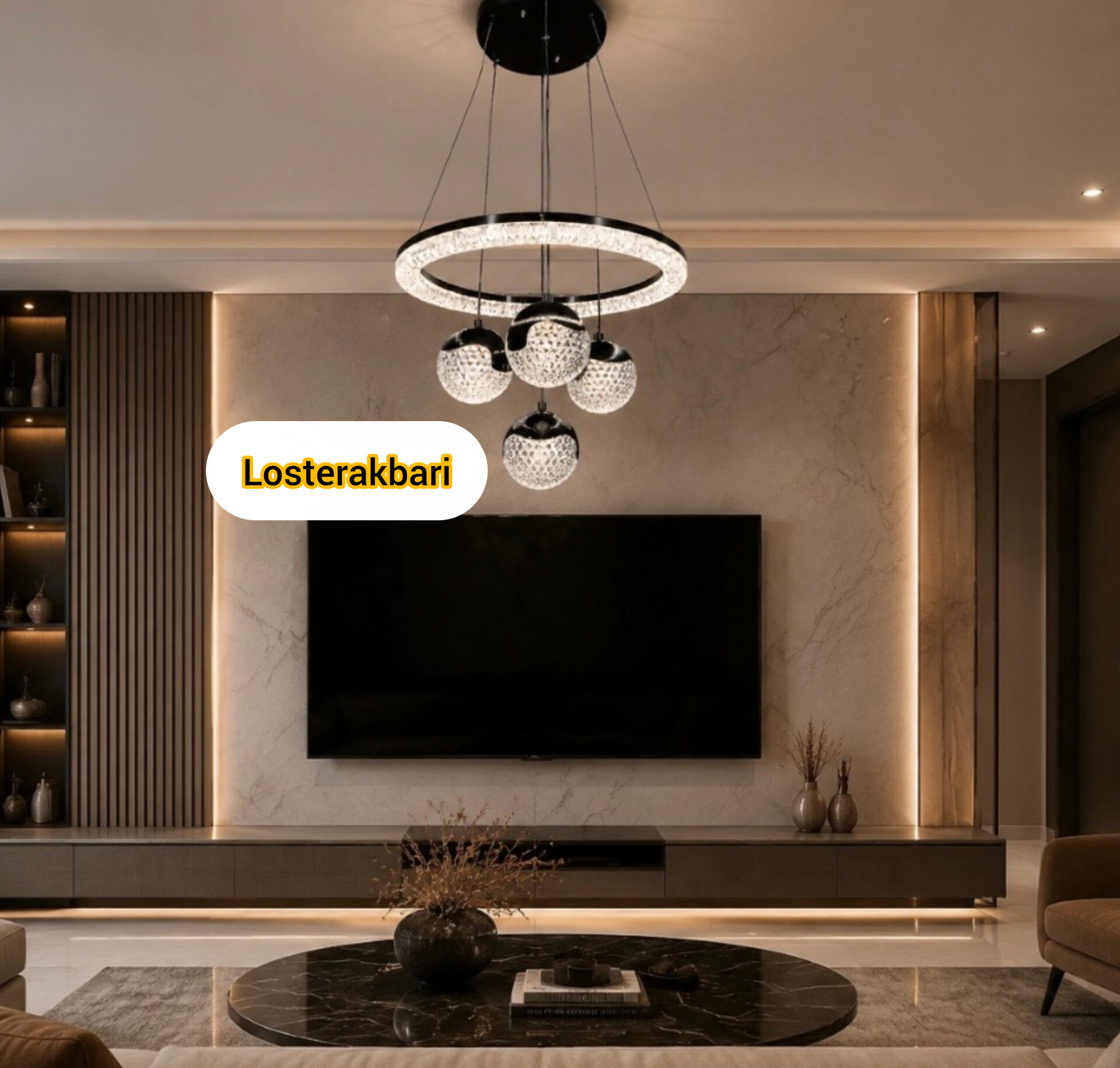 لوستر وارداتی مدل توپی کد 25036/4
